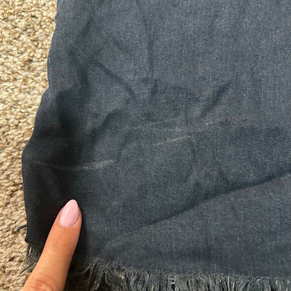 DL1961 Women's Gansevoort Sleeveless Denim Top Size L In Washed Black Overdye - Picture 4 of 10